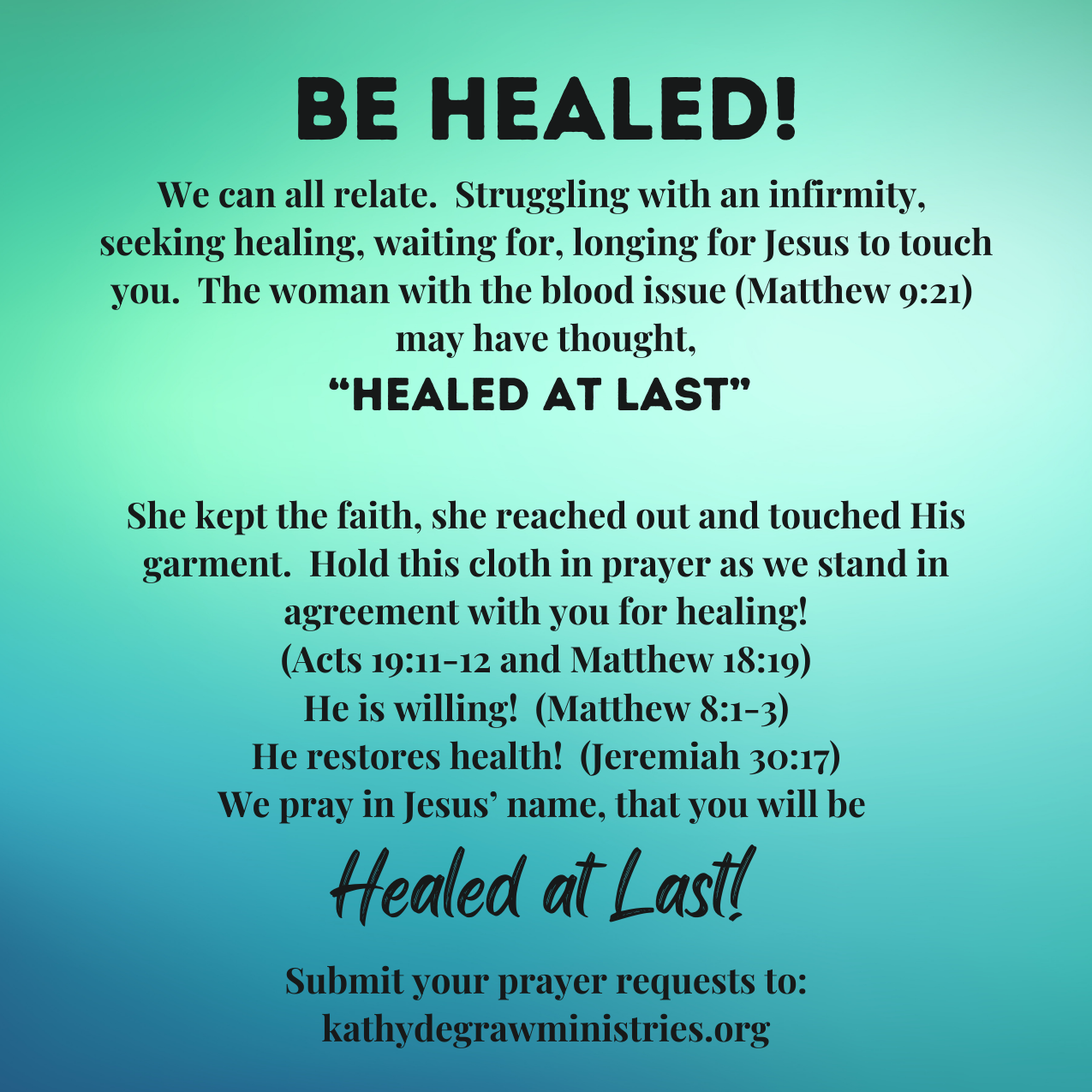 Anointed Healing Prayer Cloth – Several Healing Designs - Image 7